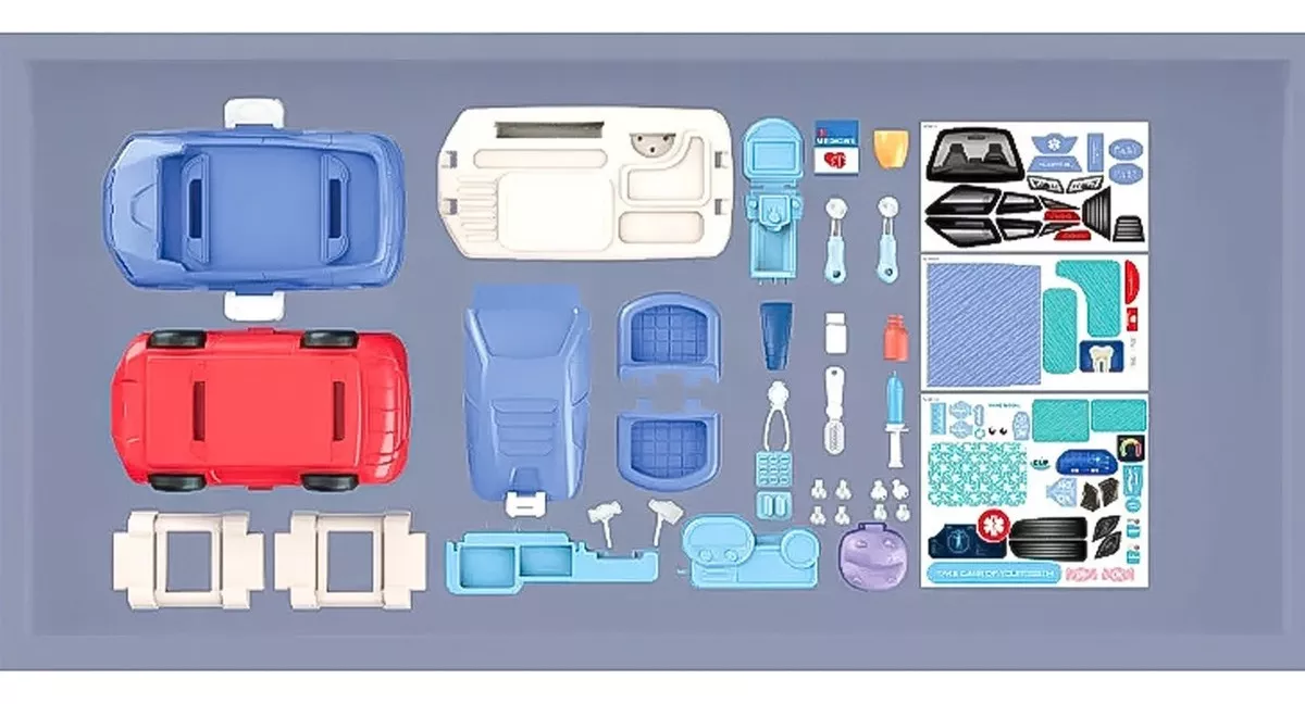 MALETA DENTISTA JUGUETE EDUCATIVO PARA NIÑOS JUEGOS DE ROL COLOR AZUL - 4