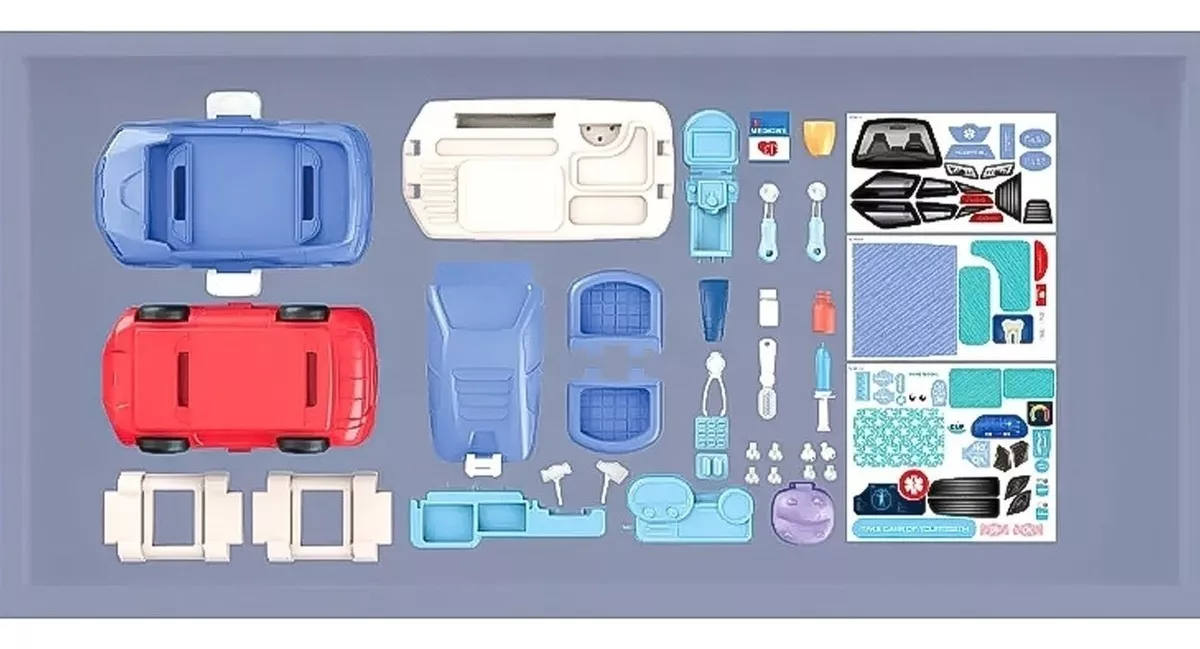 MALETA DENTISTA JUGUETE EDUCATIVO PARA NIÑOS JUEGOS DE ROL COLOR AZUL - 5