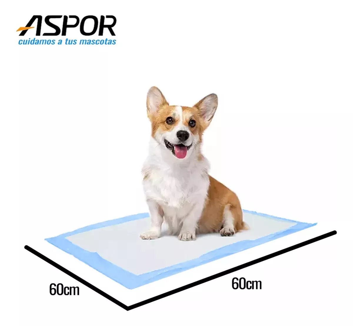120 PAÑALES TIPO SABANILLAS MASCOTAS PERROS Y GATOS 60X60CM - 2