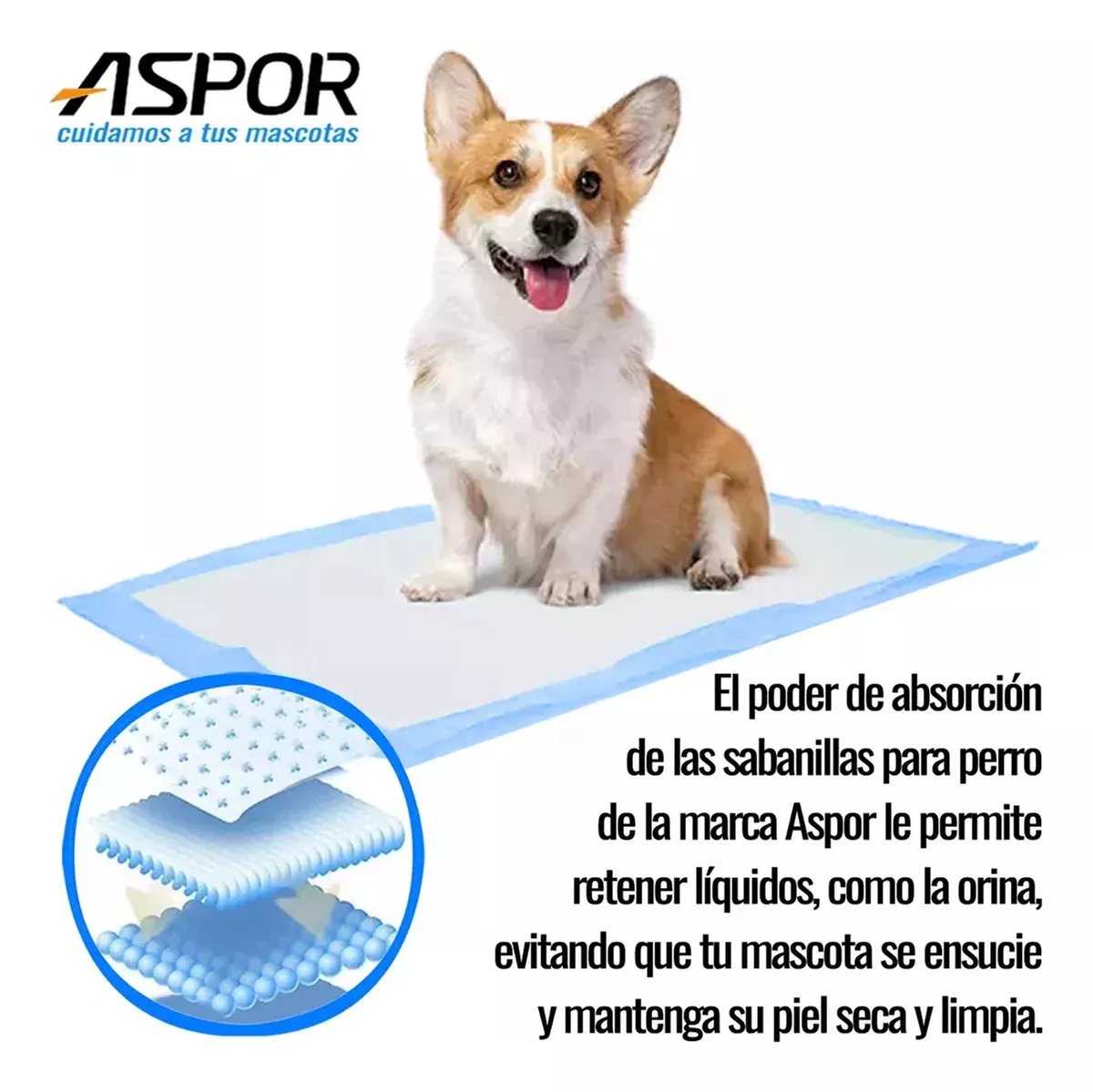 120 PAÑALES TIPO SABANILLAS MASCOTAS PERROS Y GATOS 60X60CM - 5