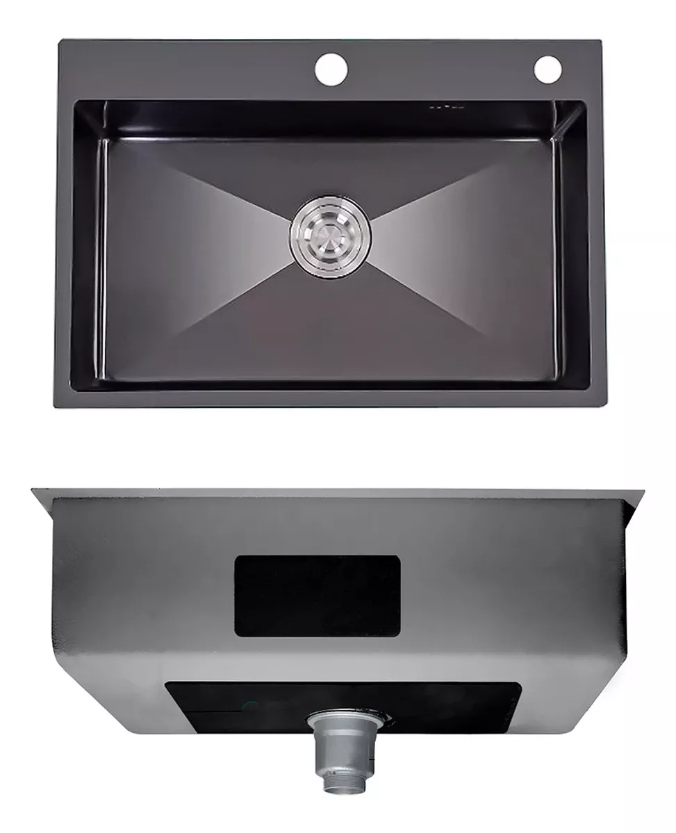 LAVAPLATOS 55X45CM DE ACERO CON LLAVE DUAL FULL ACCESORIOS - 4