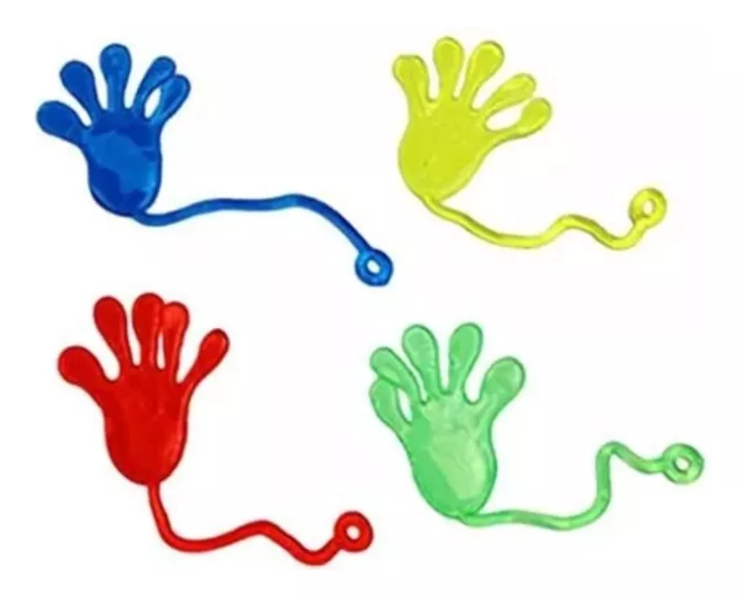 MANO PEGAJOSAS JUGUETE PEGAJOSO COLORES DISPONIBLES X 6UNID - 3