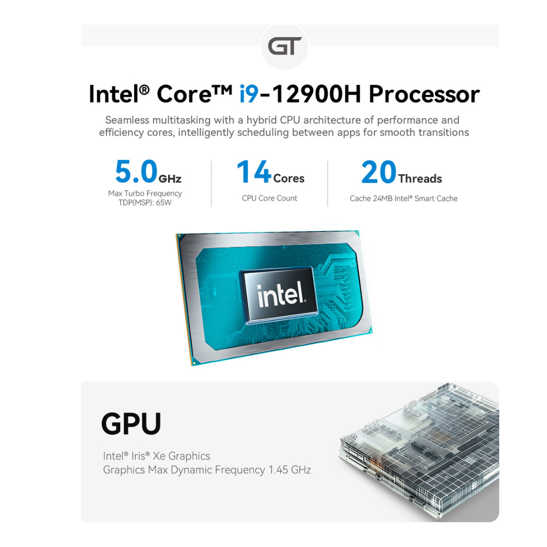 MINI PC BEELINK GTI12 INTEL I9 12900HK 32GB 1TB SSD 14 CORE - 2