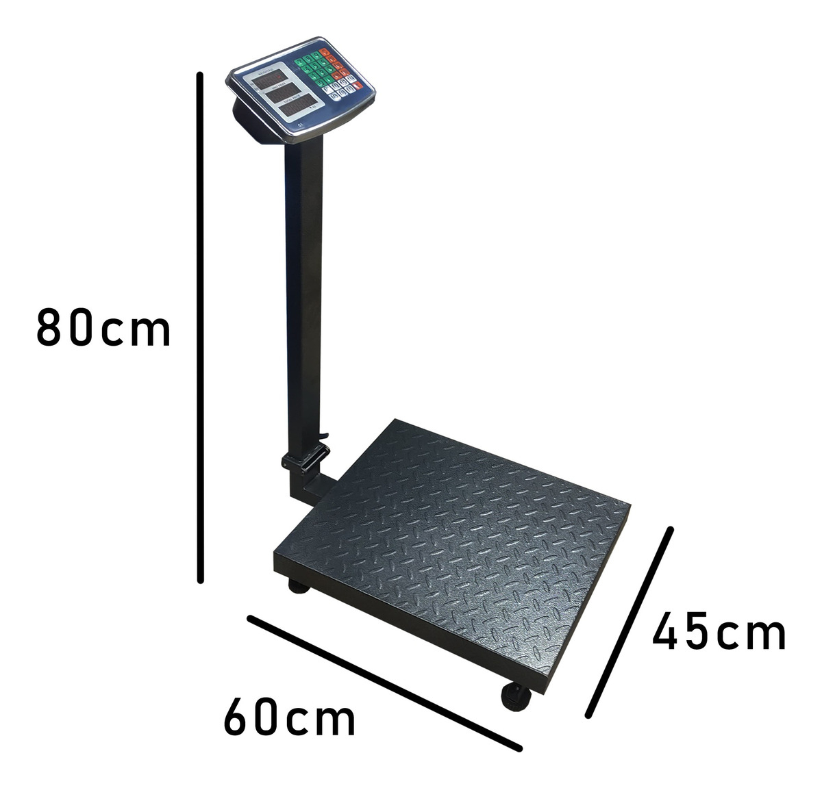 BALANZA INDUSTRIAL PESA DIGITAL 500 KG RECARGABLE CON BRAZO - 3