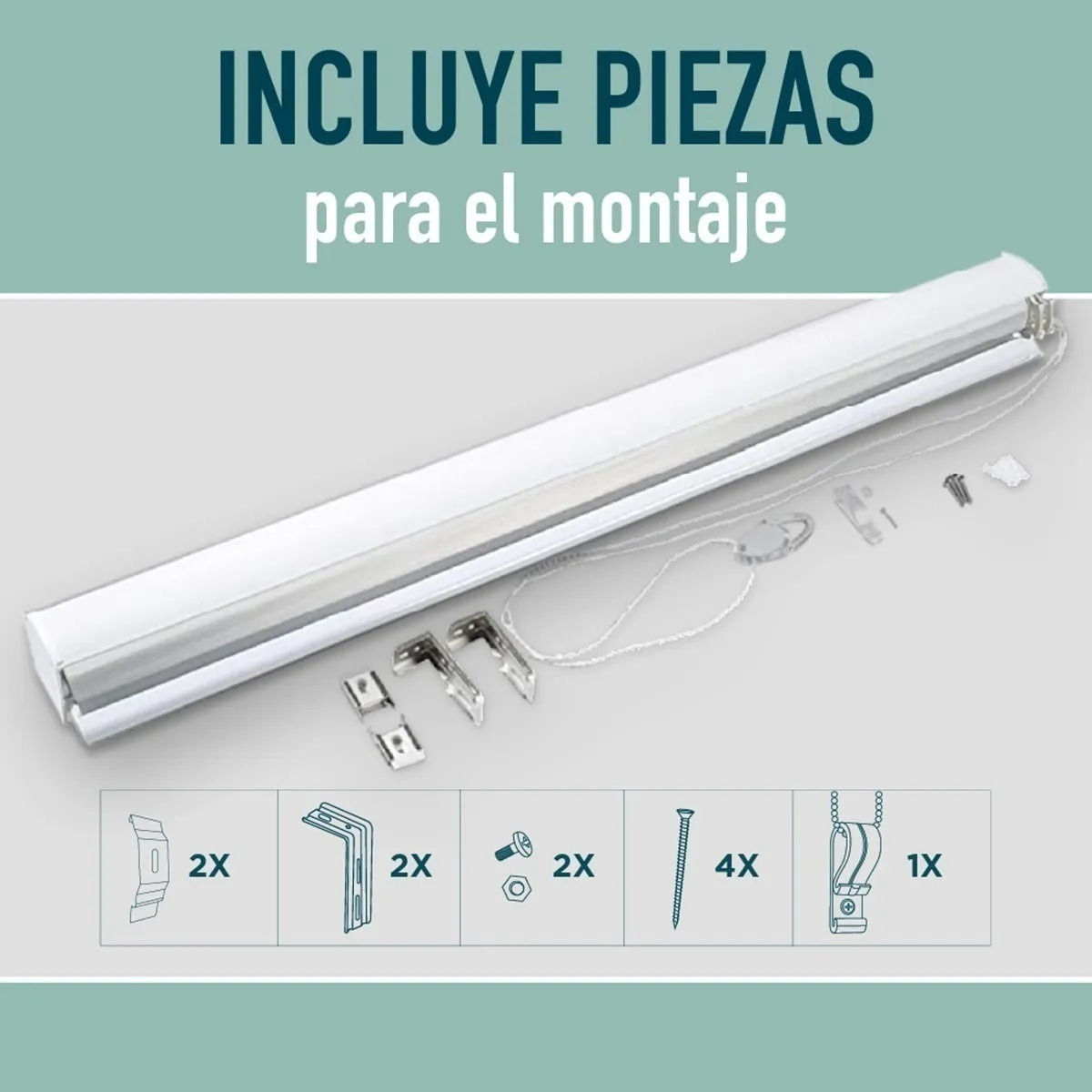 CORTINA ROLLER GRIS DUO ZEBRA DIA NOCHE 80X200CM - 9