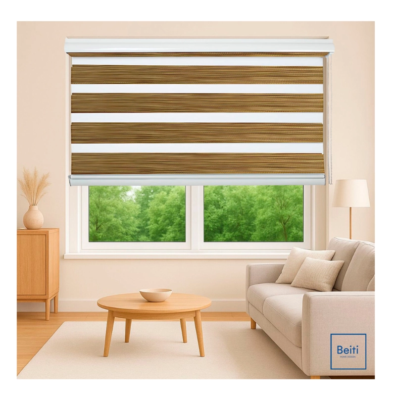 CORTINA ROLLER JASPEADA DUO ZEBRA DIA NOCHE 100X240CM - 7