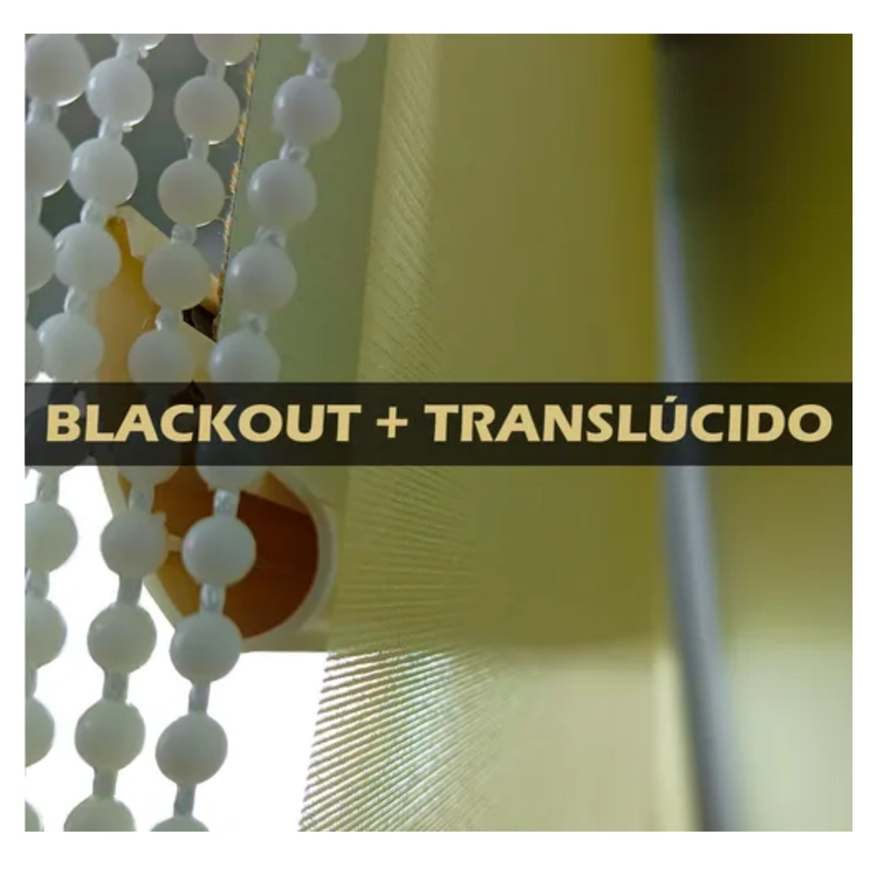 CORTINA ROLLER BLACKOUT DOBLE VISILLO CENEFA 120X200 - 5