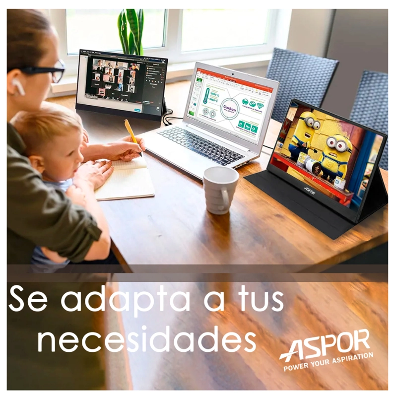 MONITOR PORTATIL  CON PANTALLA DE 15.6 PULGADAS 60HZ FULL HD - 4