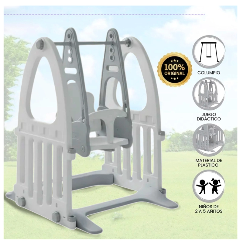 COLUMPIO BEBE AJUSTABLE DE 4 NIVELES ALTURA JUEGOS NIÑOS - 4