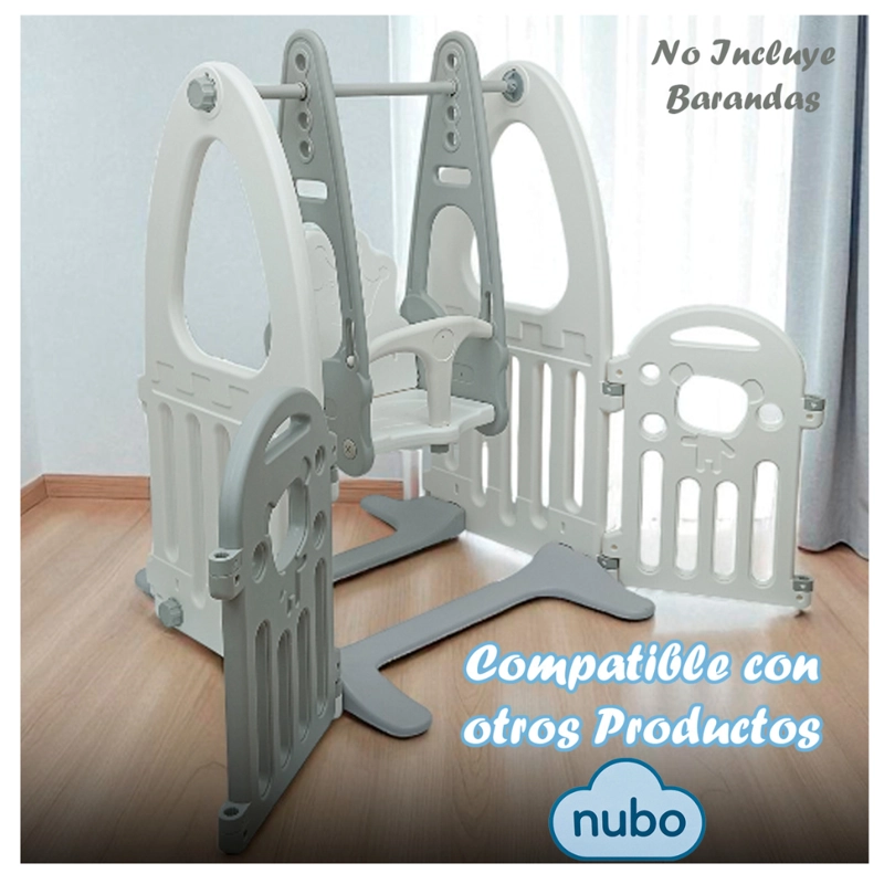 COLUMPIO BEBE AJUSTABLE DE 4 NIVELES ALTURA JUEGOS NIÑOS - 6