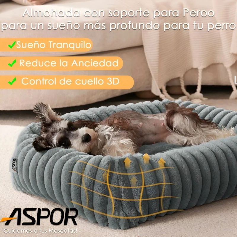 CAMA PERRO LAVABLE ANTIDESLIZANTE Y TELA POLAR TALLA M - 4