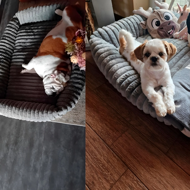 CAMA PERRO LAVABLE ANTIDESLIZANTE Y TELA POLAR TALLA M - 7