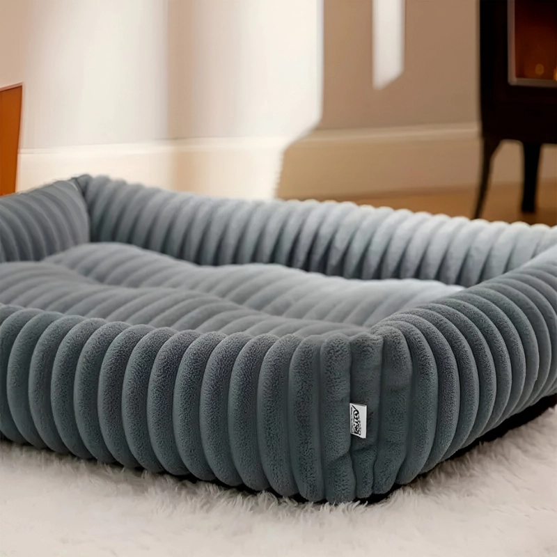 CAMA PARA PERRO LAVABLE ANTIDESLIZANTE Y TELA POLA 106X76CM - 9