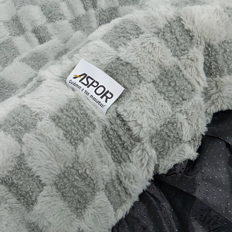 CAMA PERRO PREMIUM LAVABLE ANTIDESLIZANTE 100CM GRIS - 6