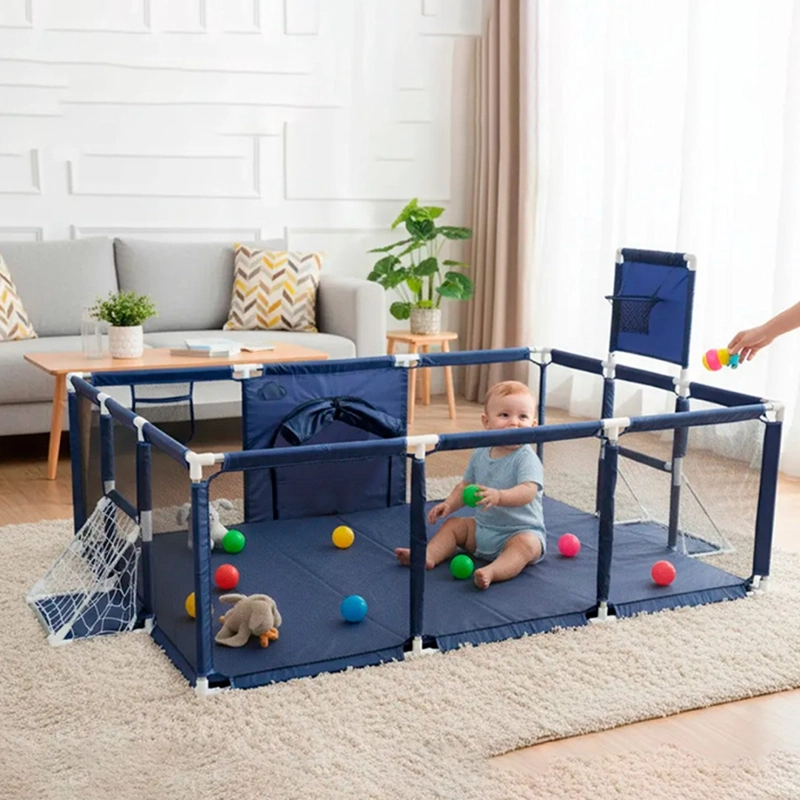 CORRAL BEBE INFANTIL 3EN1 JUEGO MALLA TELA OXFORD 180X120CM VARIOS COLORES - 11