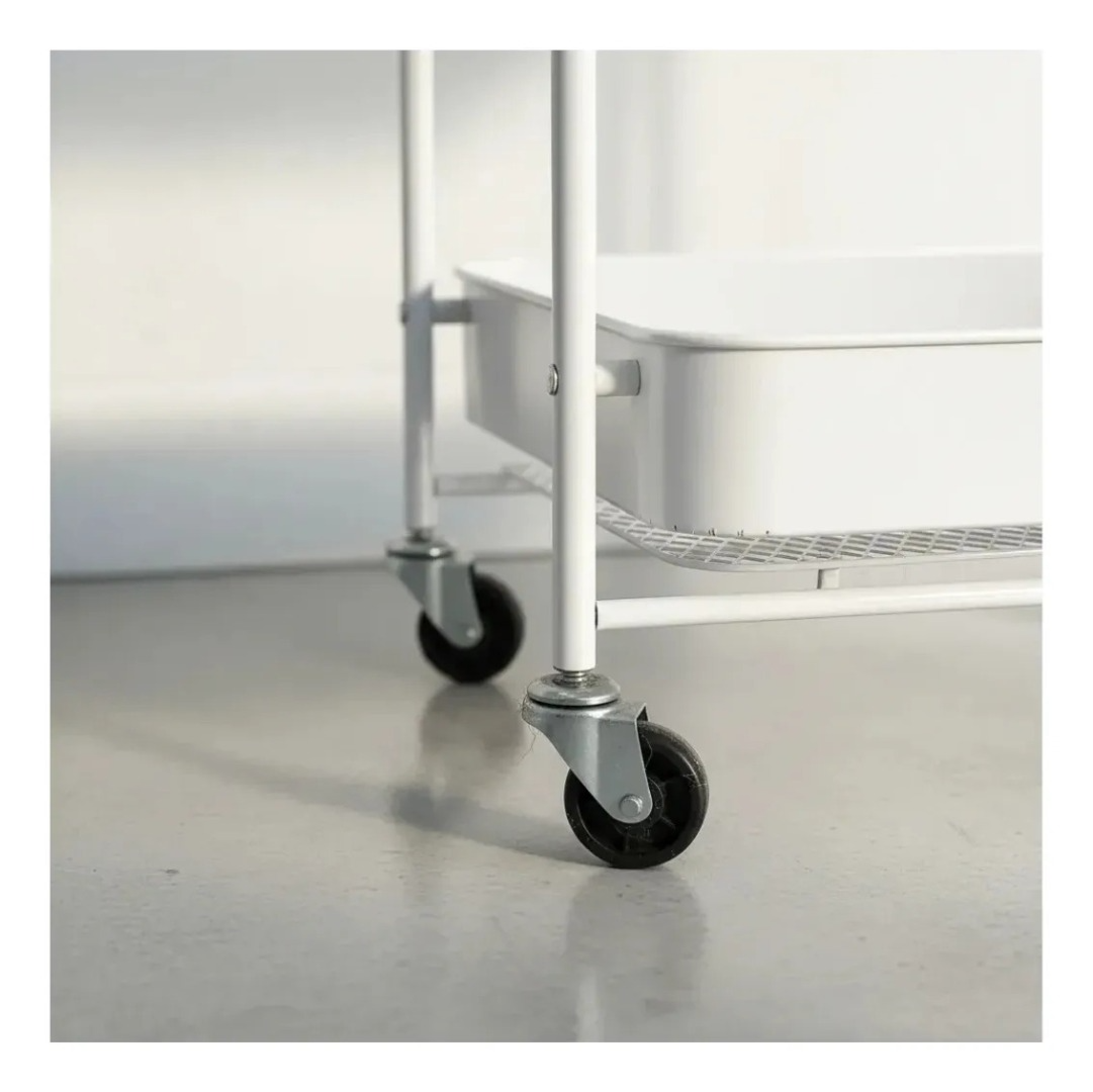 CARRO PLEGABLE CARRITO ORGANIZADOR ESTANTE CON RUEDA MULTI - 5