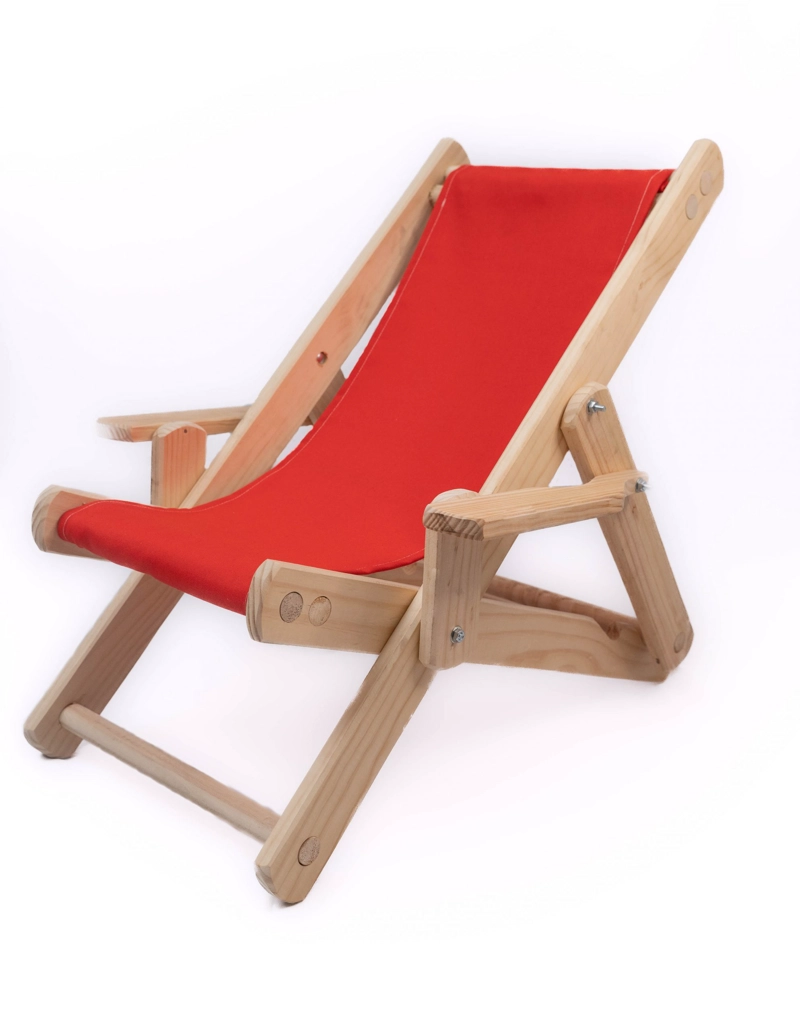 SILLA PLAYA NIÑO SILLAS Y MUEBLES PLEGABLE 1 CUERPO MADERA CLASICA - 3