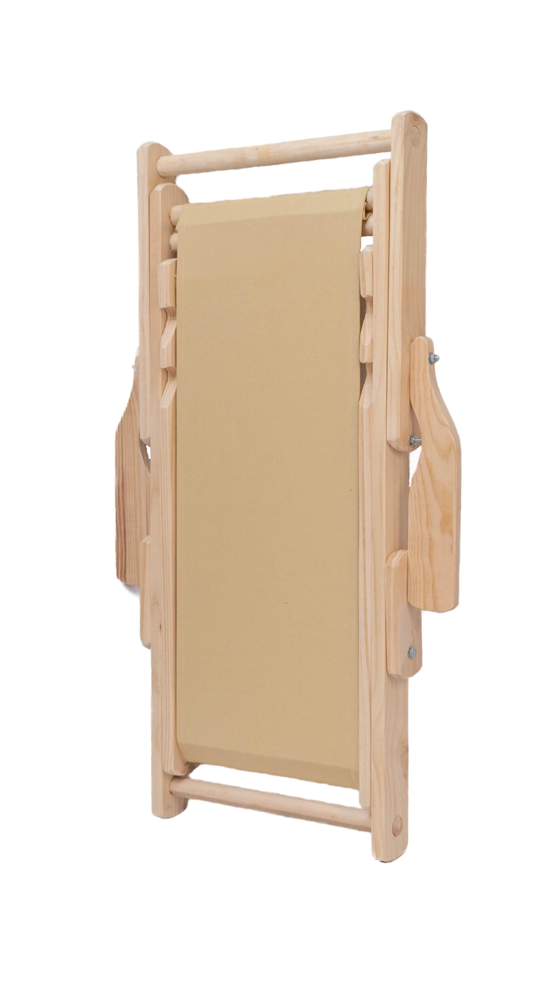 SILLA PLAYA NIÑO SILLAS Y MUEBLES PLEGABLE 1 CUERPO MADERA CLASICA - 1