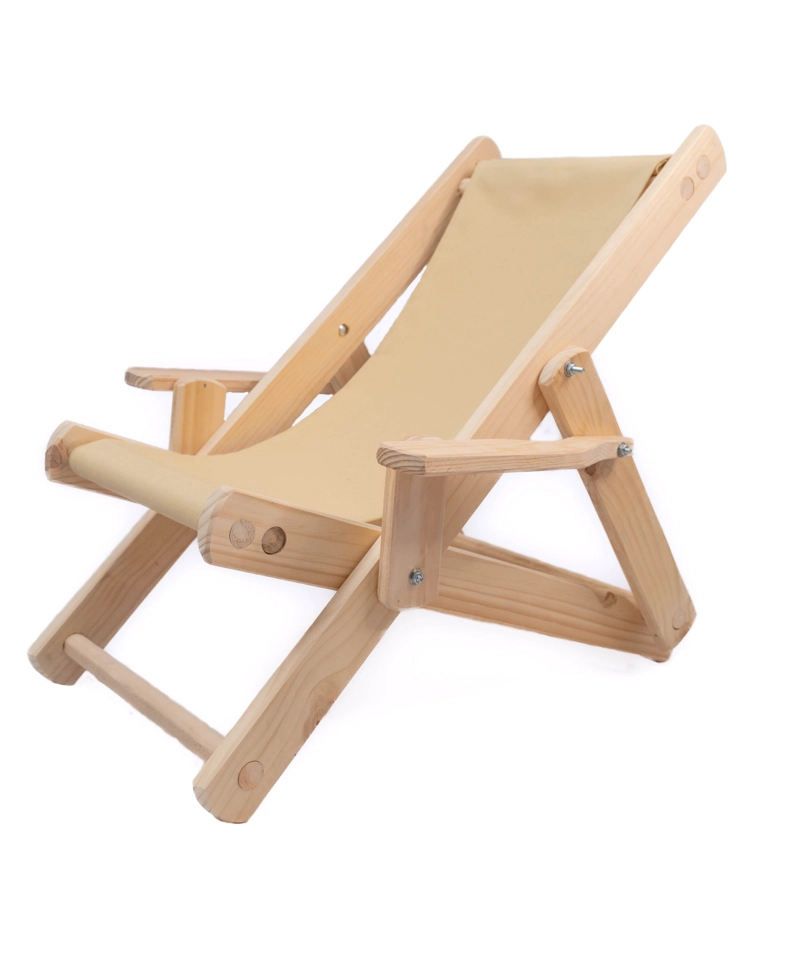 SILLA PLAYA NIÑO SILLAS Y MUEBLES PLEGABLE 1 CUERPO MADERA CLASICA - 3