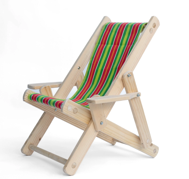SILLA PLAYA NIÑO SILLAS Y MUEBLES PLEGABLE MADERA CLASICA - 2