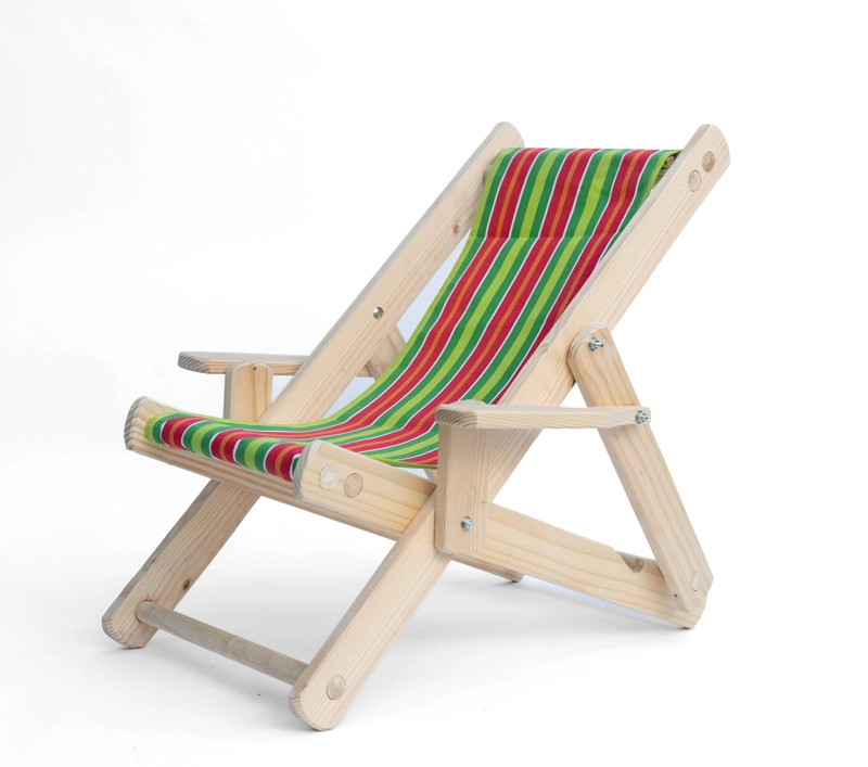 SILLA PLAYA NIÑO SILLAS Y MUEBLES PLEGABLE MADERA CLASICA - 3