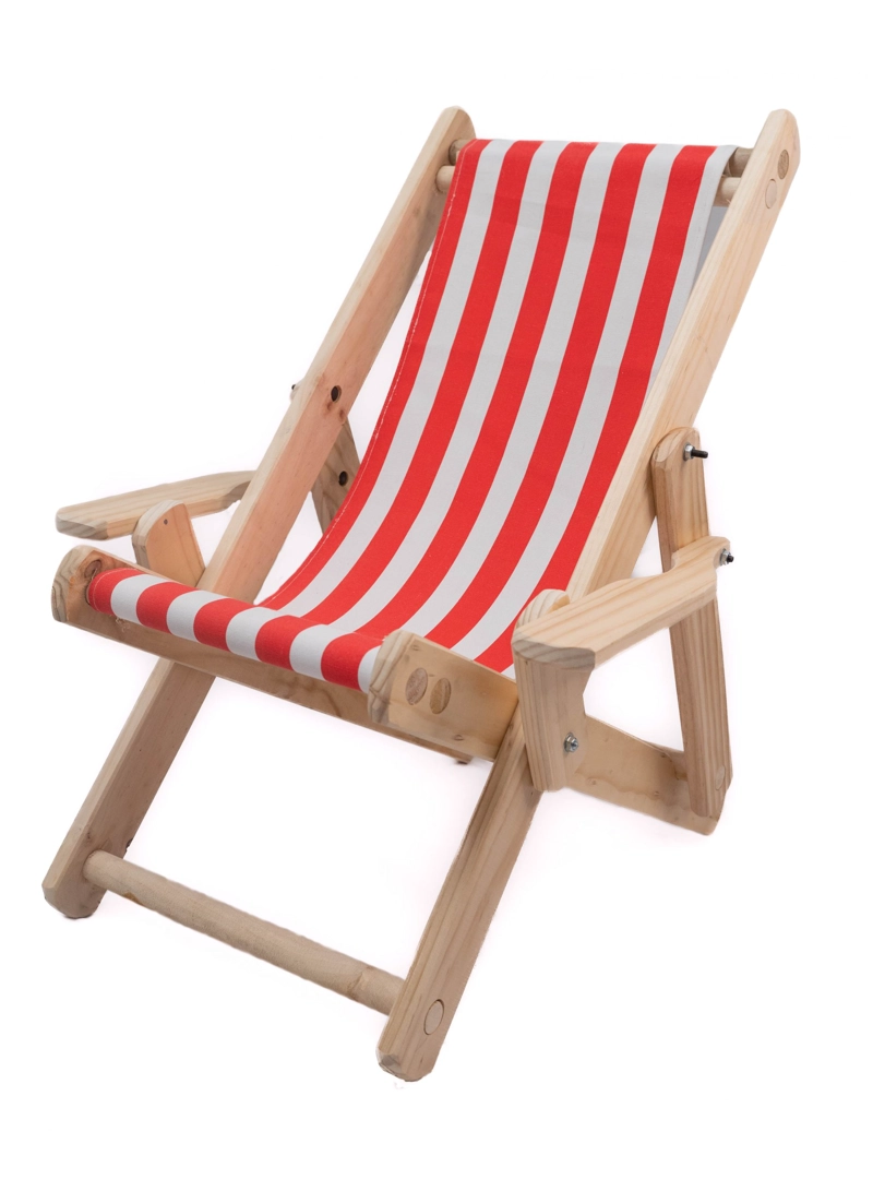 SILLA PLAYA NIÑO SILLAS Y MUEBLES PLEGABLE MADERA CLASICA - 2