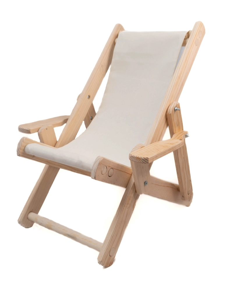SILLA PLAYA NIÑO SILLAS Y MUEBLES PLEGABLE 1 CUERPO MADERA CLASICA - 2