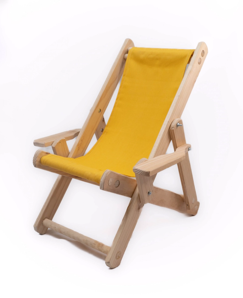 SILLA PLAYA NIÑO SILLAS Y MUEBLES PLEGABLE 1 CUERPO MADERA CLASICA - 2