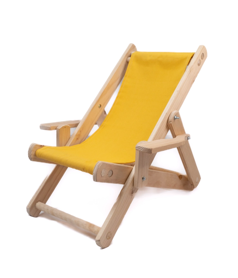 SILLA PLAYA NIÑO SILLAS Y MUEBLES PLEGABLE 1 CUERPO MADERA CLASICA - 3