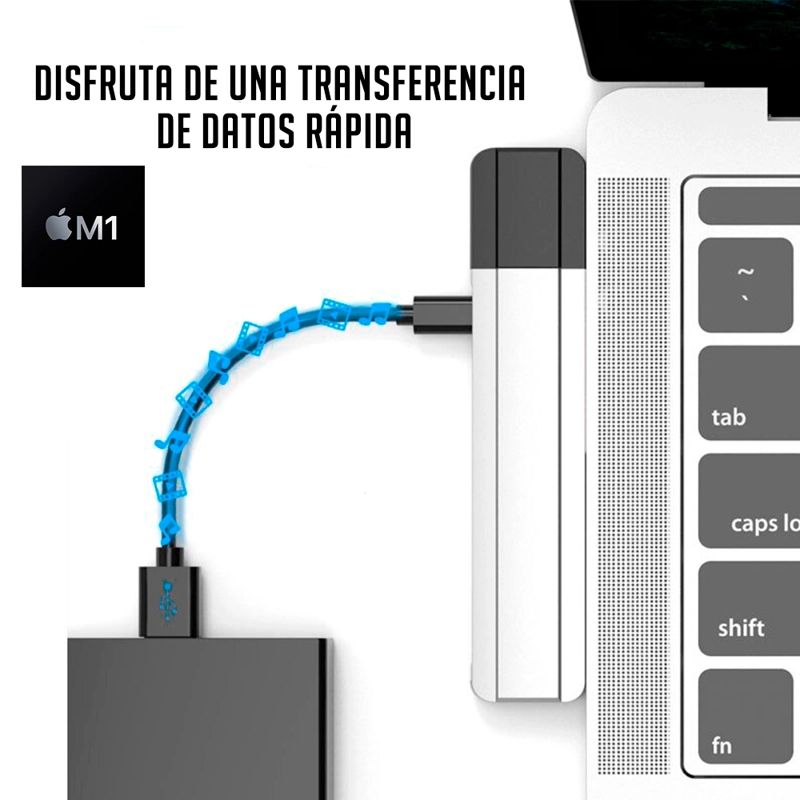 ADAPTADOR BYTECA 6 EN 1 TIPO-C MACBOOK PRO/AIR M1 M2 - 4