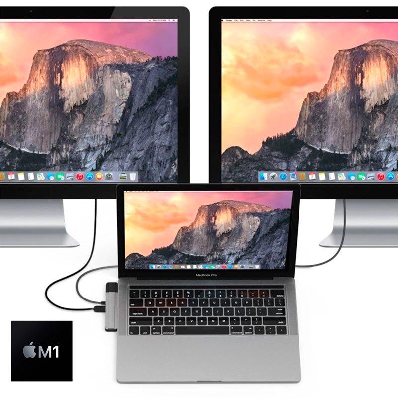 ADAPTADOR BYTECA 6 EN 1 TIPO-C MACBOOK PRO/AIR M1 M2 - 5