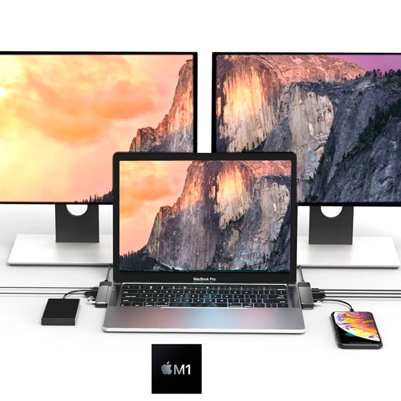 ADAPTADOR BYTECA 6 EN 1 TIPO-C MACBOOK PRO/AIR M1 M2 - 6