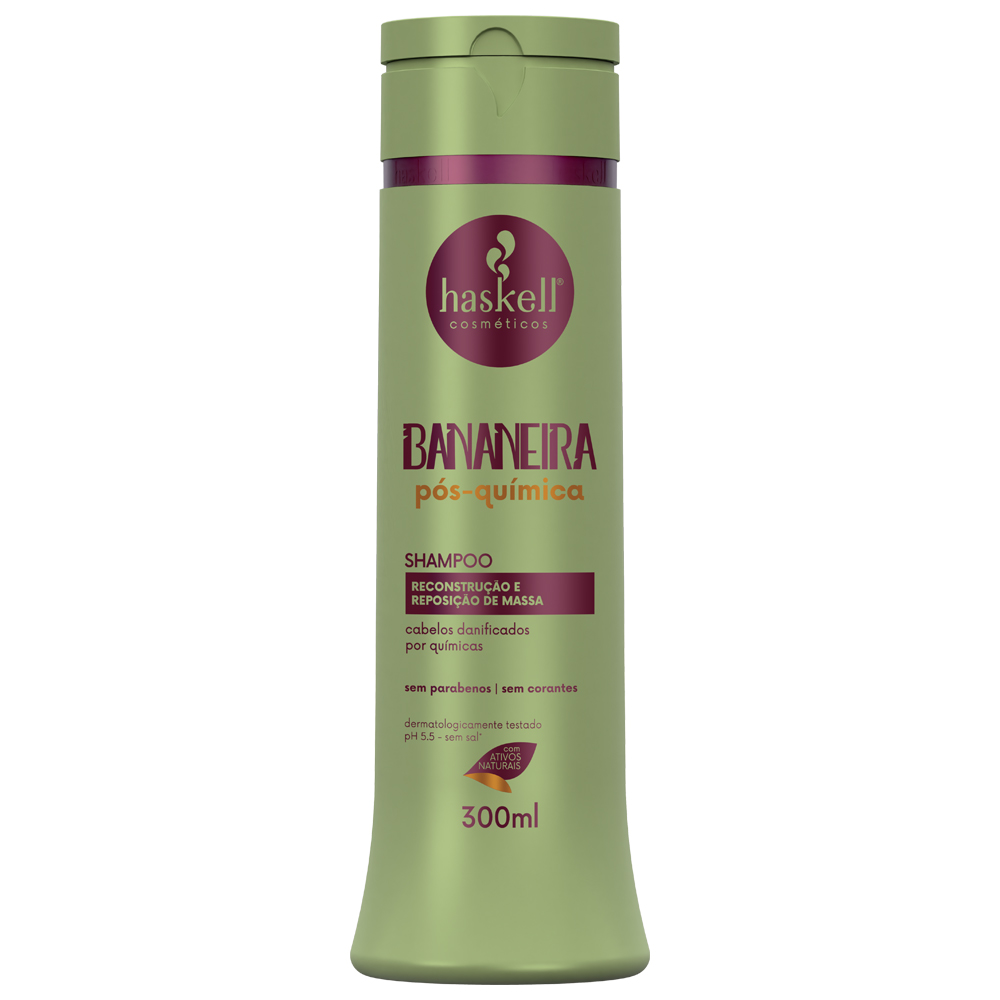 SHAMPOO HASKELL POST QUIMICA BANANEIRA 300 ML - 1