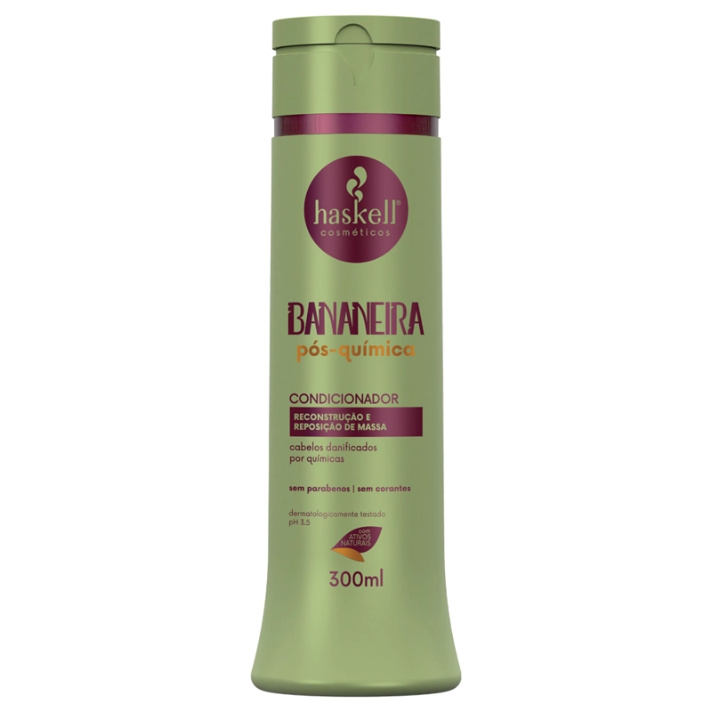 SET HASKELL SHAMPOO + ACONDICIONADOR BANANEIRA 300 ML - 3