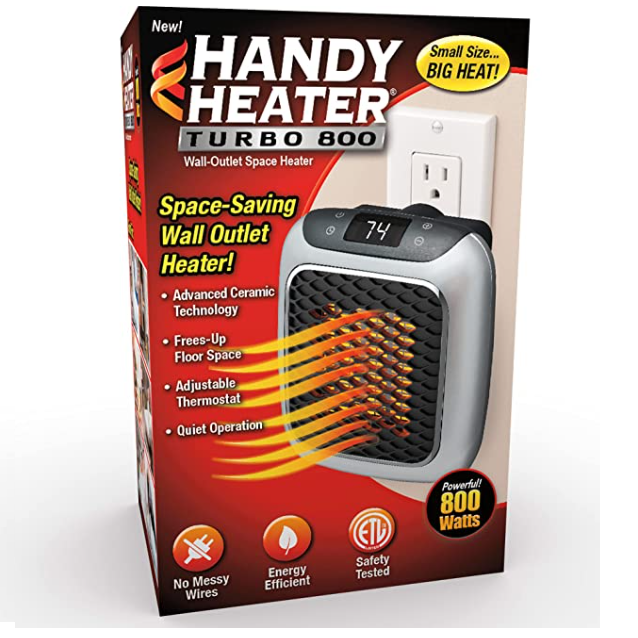 CALENTADOR ELÉCTRICO PARED CALEFACTOR EL HOGAR 800 W - 2