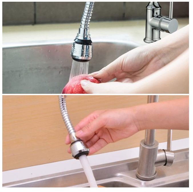 AIREADOR GRIFO BOQUILLA AGUA FLEXIBLE GIRO 360° - 5