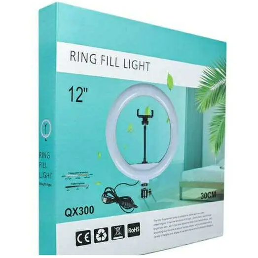 ARO DE LUZ CON TRÍPODE GRADUABLE DE 30CM 12 PULGADAS - 2