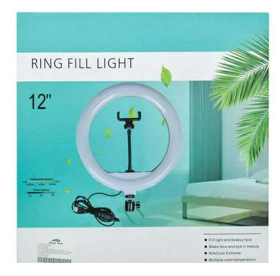 ARO DE LUZ CON TRÍPODE GRADUABLE DE 30CM 12 PULGADAS - 5