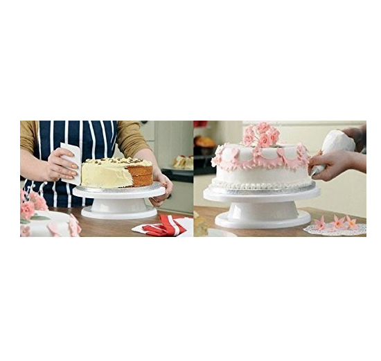 BASE GIRATORIA PARA TORTAS DE 360° PARA DECORACIÓN DE PASTELES 28 CM - 6