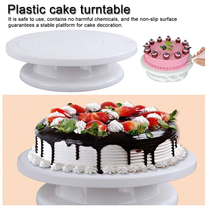 BASE GIRATORIA PARA TORTAS DE 360° PARA DECORACIÓN DE PASTELES 28 CM - 7