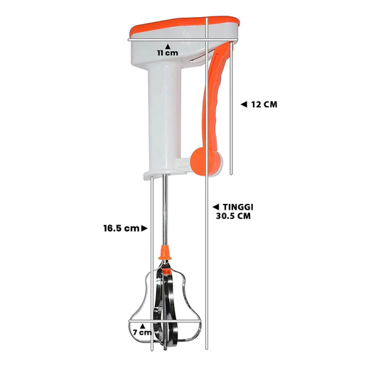 BATIDORA DE MANO FÁCIL USO MEZCLADORA MANUAL - 6