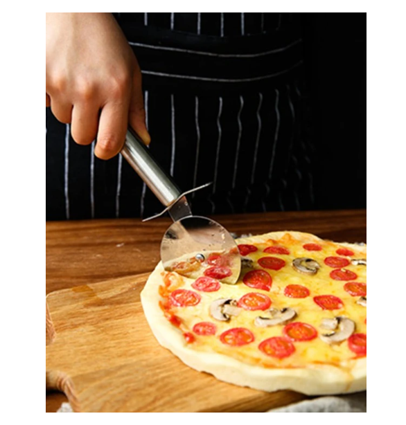 CORTADOR DE PIZZA DE ACERO INOXIDABLE - 5