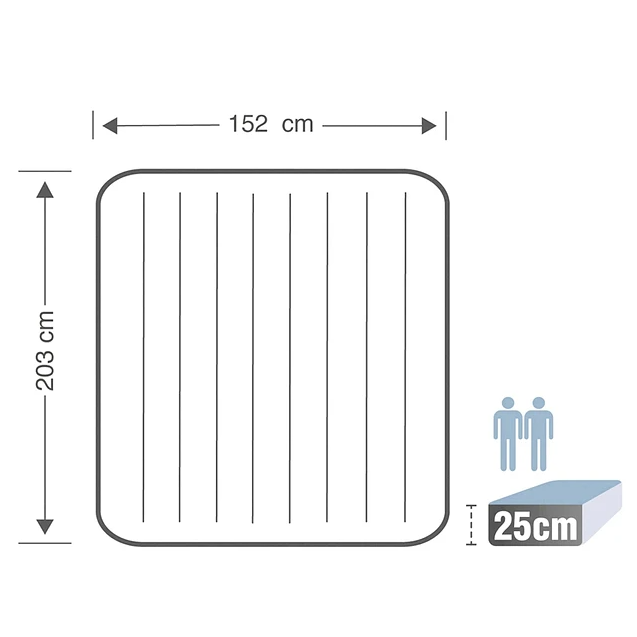 COLCHÓN INFLABLE INTEX 153 CM PARA DOS PERSONAS LIGERO Y DURADERO - 5