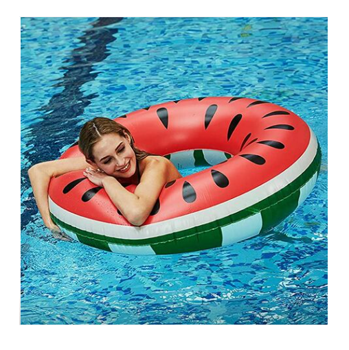 FLOTADOR DE SANDIA INFLABLE DE 120CM PARA PISCINAS Y PLAYAS - 4