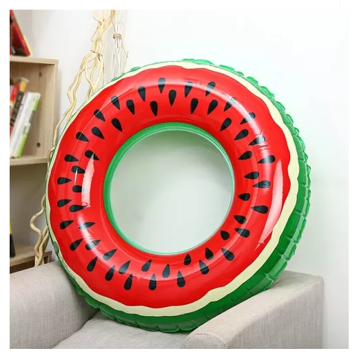 FLOTADOR DE SANDIA INFLABLE DE 120CM PARA PISCINAS Y PLAYAS - 5