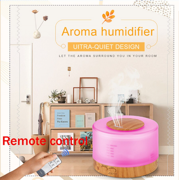 HUMIDIFICADOR 700ML CON LUCES LED DE COLORES VAPORIZADOR CON CONTROL REMOTO - 3