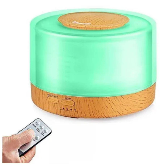 HUMIDIFICADOR 700ML CON LUCES LED DE COLORES VAPORIZADOR CON CONTROL REMOTO - 7