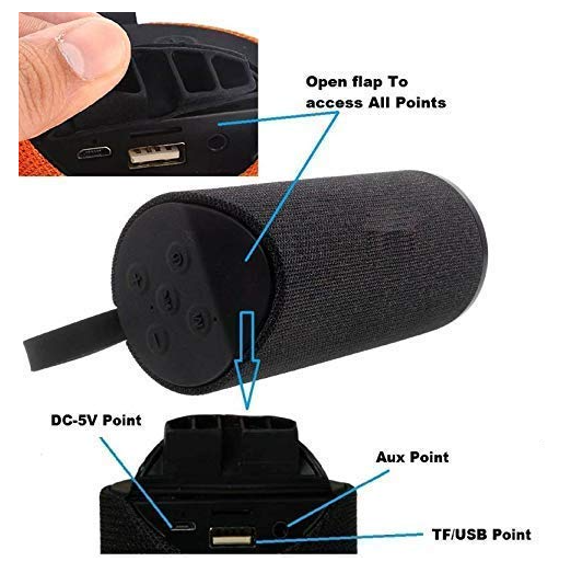 PARLANTE PORTÁTIL DE BLUETOOTH CON CARGA USB - 4