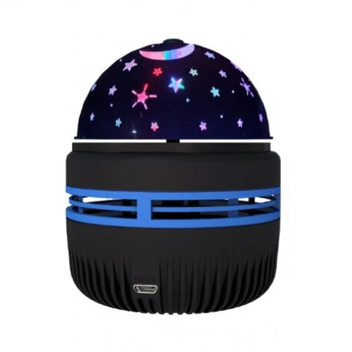 MINI PROYECTOR DE LUZ DE CIELO ESTRELLADO Y LUNA ESFERA GIRATORIA USB - 2