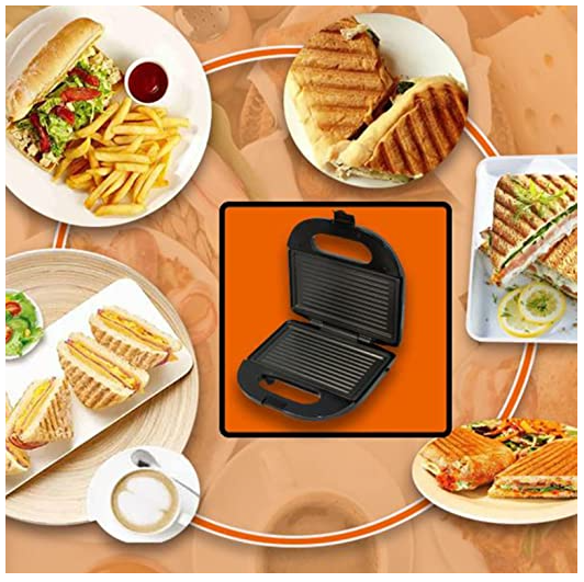 SANDWICHERA RAF ELÉCTRICA TOSTADORA PAN GRILL CAPACIDAD 2 - 4